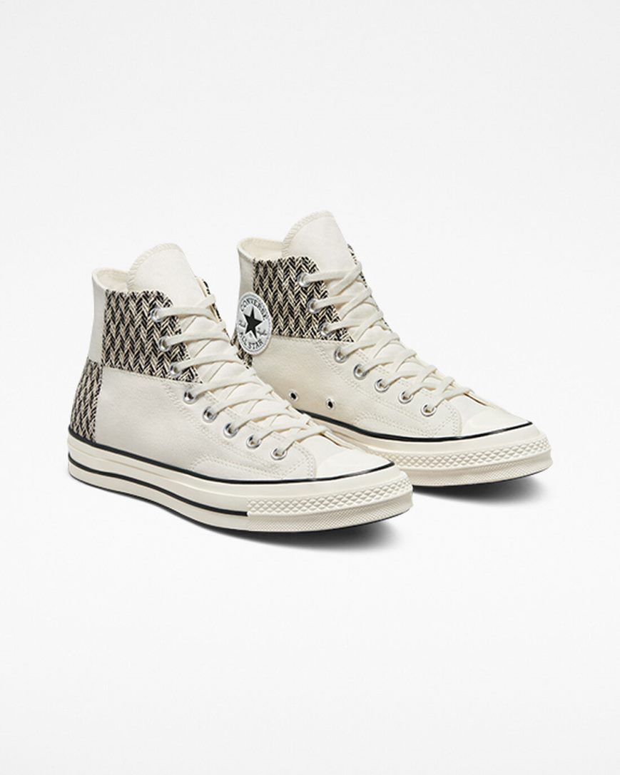 Tenisky Vysoke Converse Chuck 70 Patchwork Panske Béžové Biele Čierne | SK DPLHE7